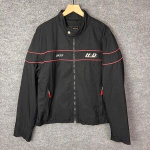 Harley Davidson Motorcycle‎ Jacket Black Full Zip Men's Biker Size Large